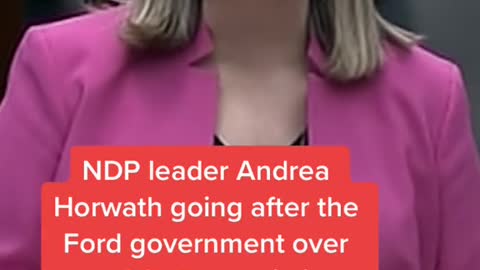 NDP leader Andrea Horwath going after the Ford government over new COVID restrictions