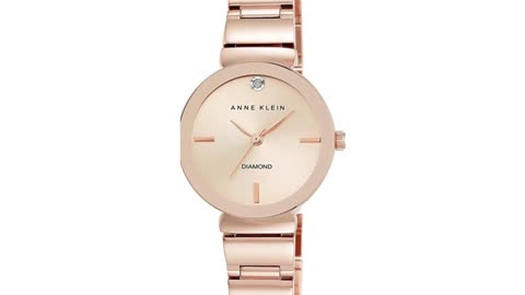 Women's Genuine Diamond Dial Bracelet Watch by Anne Klein | #Shorts