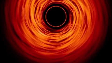 Supermassive Black Hole's Accretion Disk Simulation