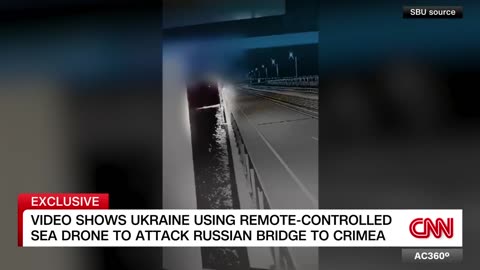 New video shows attack on $4 billion Russian bridge