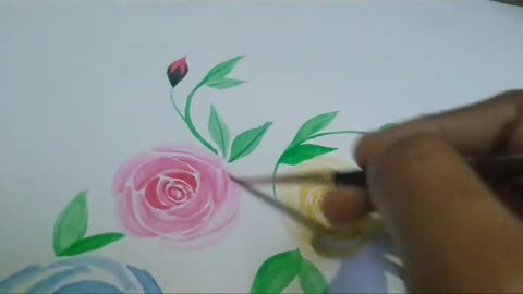 Rose Floral Art