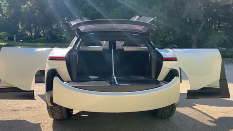 “Land Yacht” Electric SUV has Wine Cooler!