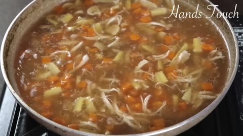 Delicious Chicken Vegetable Soup | How to Make Chicken Soup at Home