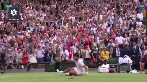 Alcaraz's final score and historic championship record in #Wimbledon tennis