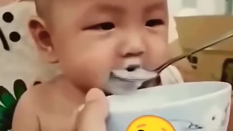 Cute Baby Smiling and Laughing