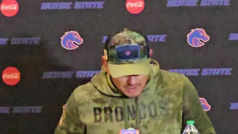 Post New Mexico press conference with Boise State head coach, Andy Avalos