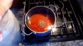 Homemade Tomato Sauce, no Vegetable Mill.