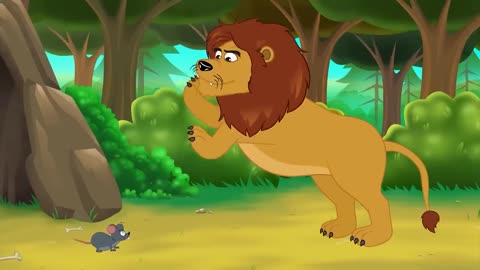 The Lion and the Mouse _ Bedtime Stories for Kids in English