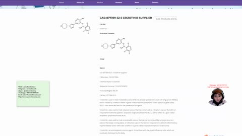 cas: 877399-52-5 Crizotinib supplier Crizotinib Atazanavir Bepridil Cisapride