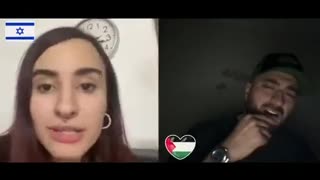 Israeli girl after shown a video with several killed Palestinian children
