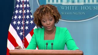 White House press secretary Karine Jean-Pierre holds a news conference