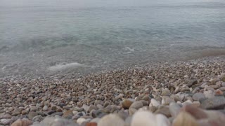 The sounds of the sea against the background of the sea. Adriatic sea