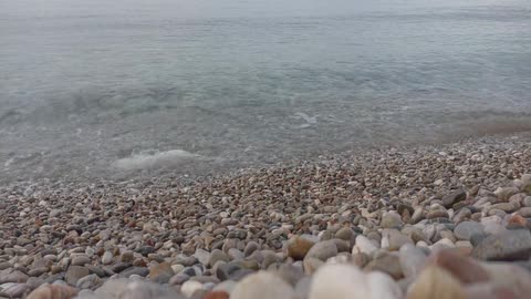 The sounds of the sea against the background of the sea. Adriatic sea