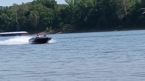 High speed run on the Ohio River!