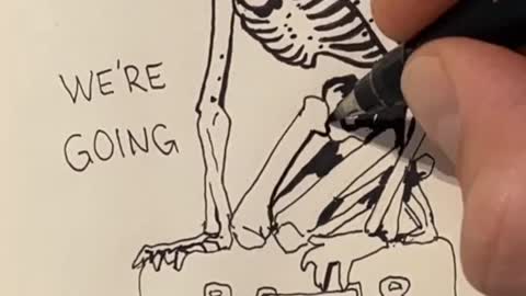 Skeleton drawing