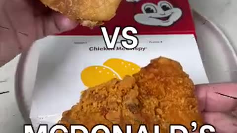 Jollibee vs Mcdonalds Fried Chicken