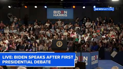 Biden speaks after first presidential debate, he is preety coherent