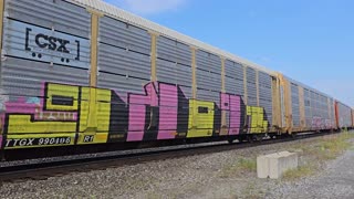 CSX I007 & "Respect The Rails" SD70MSC & Amtrak In Syracuse