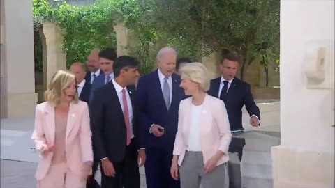 World Leaders Acting as Joe Bidens Aides at G7 Summit