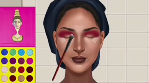 3d animation video | Asmr poor indian bridal makeup | transformation animation |