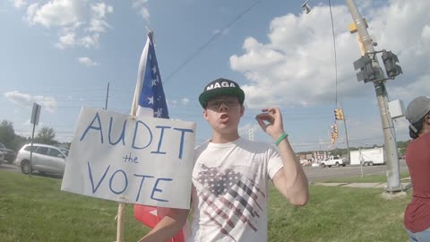 Trump supporters gather to protest demanding a forensic audit Wednesday, August 4, 2021