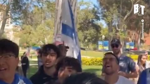 Pro-lsrael counter-protesters hurl extremely vile obscenities at UCLA students