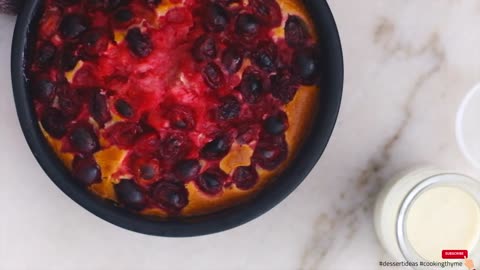 Easy Cranberry Cobbler Recipe [ASMR] _ Delicious Dessert