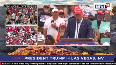 President Donald Trump Live in Las Vegas