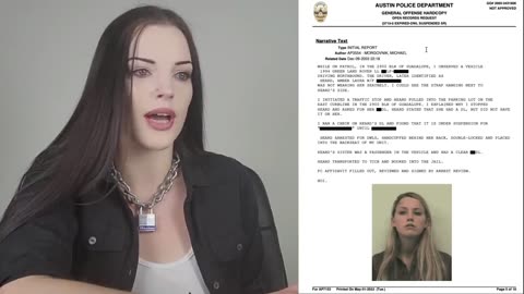 Amber Heard's Arrest Report