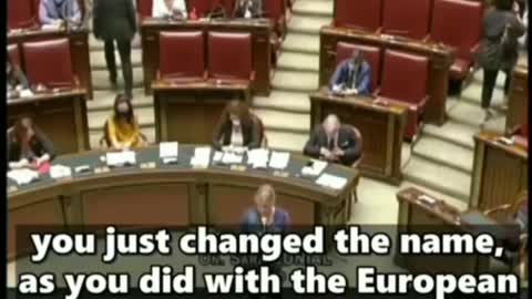 When a brave Italian MP told the truth in parliment about the NWO