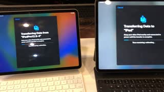 Used Wireless Quick Start to transfer data to a / My new iPad (11-2022)