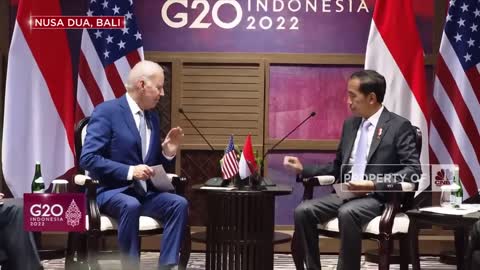 Pertemuan Bilateral Indonesia dan AS, Jokowi Menyapa Joe Biden