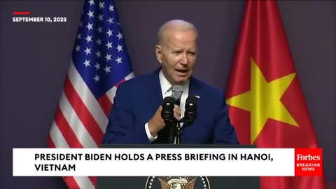 Biden Jokes He's 'Just Following My Orders Here' At Press Briefing In Hanoi, Vietnam