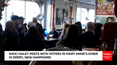 Nikki Haley Meets With Voters At New Hampshire Diner With Primary Days Away