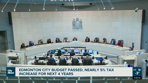 Edmonton city budget approved with nearly 5% tax increases