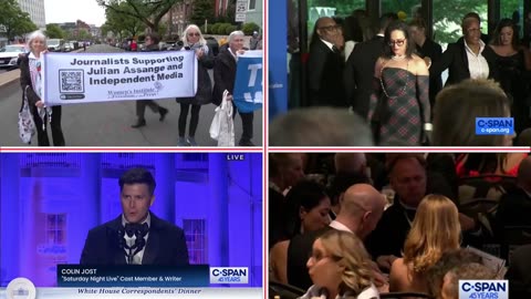 WHCD 2024 - The Protesters, Arrivals, Awards, Dinner and Show * RARE VIDEO