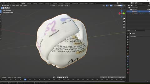 BLENDER 3D | Crumple Paper Using Cloth Modifier and Collisions