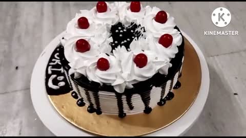 #black forest cake#two tier cake#with egg cake#non veg