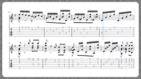 "estudo 05" por Matteo Carcassi - Op.60 (Partituras e Tablatura)