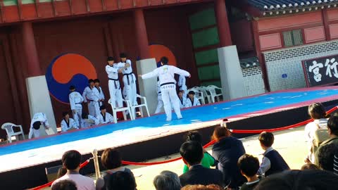 An odd taekwondo moment