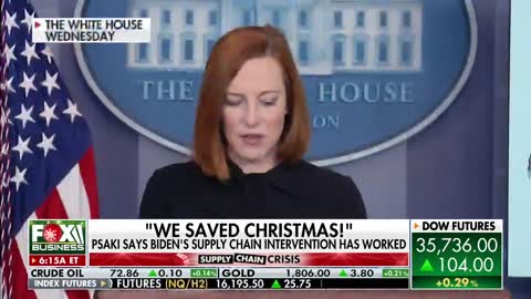 Psaki says White House saved Christmas