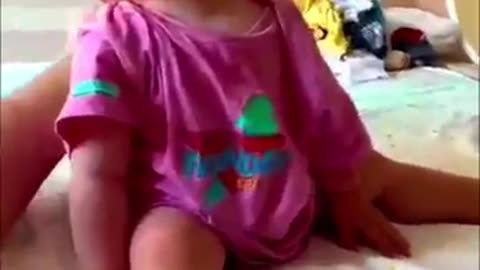 Cute baby laughing 😍