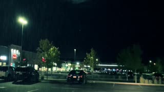 Night lightning in slow motion