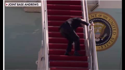 Biden unable to walk up stairs OMG!