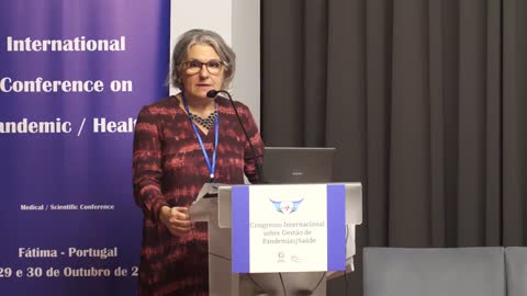 Anabela Rodrigues no congresso internacional médico-científico sobre a Gestão da Pandemia
