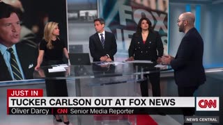 CNN trying to make sense of Tucker and FOX parting ways