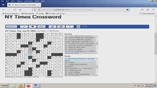 NY Times Crossword 23 May 23, Tuesday