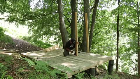 Fairy house in the forest. From start to finish