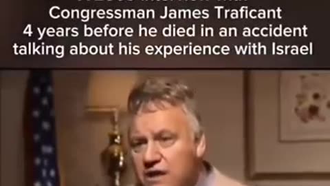 Congressman James Traficant 4 years before he died in an accident talking about Israel