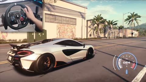 Rebuilding MCLAREN 600LT - LOGITECH G29 NFS HEAT Gameplay